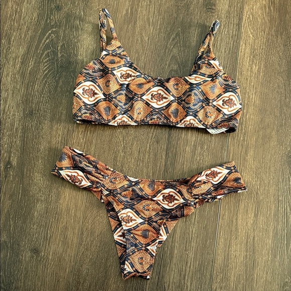 Brazilian Swimwear Other - Brazilian Swimwear Bikini Set | Top L Bottom M | Boho Print | Made in Brazil